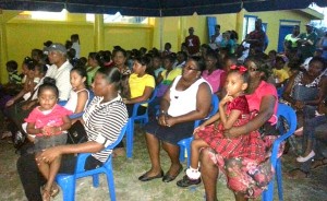 Residents in Essequibo at Courts Road Show
