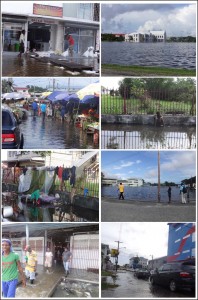 City still under water following Thursday's flooding.