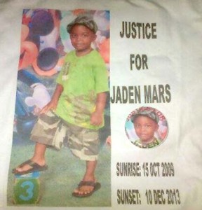 The Jaden Mars T-Shirt to be worn during the vigil