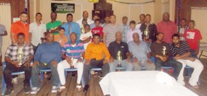Awardees and other members of the Meten-Meer-Zorg  West Cricket Club pose for a photo op after the ceremony.