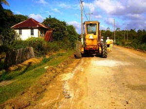 Works commenced on the East Bank Berbice Public Road