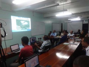 Officials in the Rescue Coordination Centre during routine search efforts