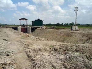 The new pump station at Pine Ground, Mahaicony.