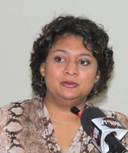 Minister of Education, Priya Manickchand 