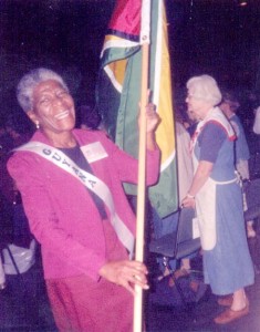  Proudly displaying the Golden Arrowhead at a Women’s Aglow Biennial Convention