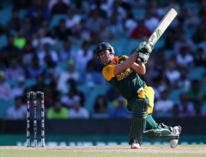 AB de Villiers hit 17 fours and eight sixes in his 66-ball 162, South Africa v West Indies, World Cup 2015, Group B, Sydney, February 27, 2015 ©Associated Press