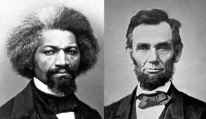  Frederick Douglass and Abraham Lincoln, to whom Carter Woodson deferred in choosing February as the month for Negro History Week (later Black History Month)