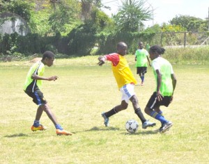 Action in this year’s Nestle Milo Under-20 Schools Football Competition.