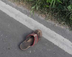 Footwear left by one of the Taijram’s killers