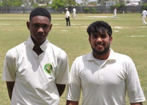 Carlton Jacques & Tariq Dharamlall shared 9 wickets between them yesterday.