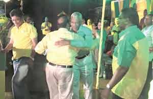 Granger greets Prime Ministerial Candidate Moses Nagamootoo