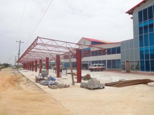 The facility under construction 