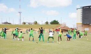  The Jaguars resumed preparations yesterday for their next match against Jamaica with an intense workout with trainer Kezqweyah Yisrael. 