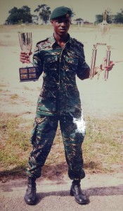 A young Courtney Crum-Ewing during his army days.