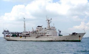 The MV Teknik Perdana which was seized and detained by the Venezuelan Military in Guyana’s waters back in 2013. 