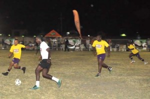  Action in the inaugural Busta Soft Shoe Football Competition currently being played, at the GFC ground.