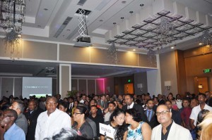 Hundreds turned out on Thursday evening for the Marriott Hotel grand reception.