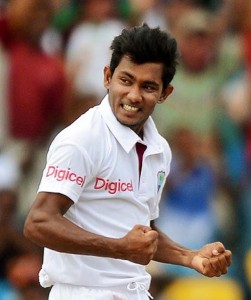 Devendra Bishoo played the last of his 11 Tests in April 2012 © AFP 