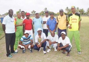 Members of the Industry Super Kings with organizer Samuel Kingston (left).