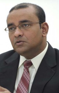  Former President, Bharrat Jagdeo during the press conference yesterday
