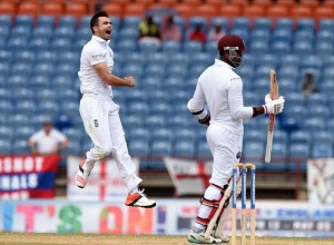 James Anderson took three wickets, two catches and effected a run-out to inspire England © AFP