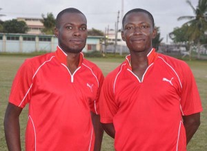 Randolph Knights (left) and Trevor Benn. 