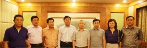 File photo: Officials of the Chinese-owned Bai Shan Lin meeting with China’s Ambassador to Guyana, Zhang Limin.