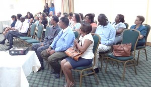 The audience at the re-launch forum yesterday.