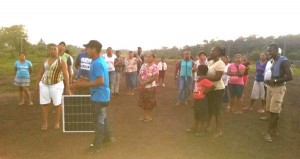 Residents of Citrus Grove, Port Kaituma are refusing to return solar panels given to them by the government.