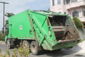 The truck which crushed the man.