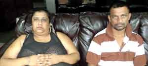 Mohan Rampersaud (truck driver) and his wife Bhanmattie Totaram