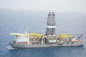 The Deepwater Champion drilling vessel.