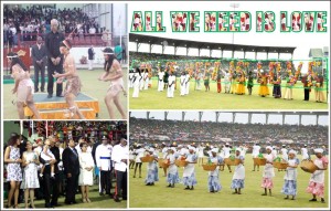 Scenes from the inauguration at Guyana National Stadium, yesterday