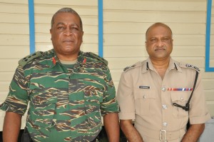 Chief of Staff Brig. Maqrk Phillips and Police Commissioner, shortly after a meeting