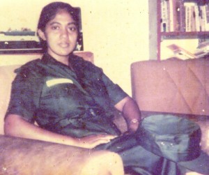 Mrs. Sita Nagamootoo in her younger days when she was in the Guyana National Service