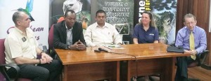 Explore Worldwide’s, Yvonne Ramsay (second from right) flanked by stakeholder in Guyana’s Tourism Industry.