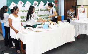The University of Guyana Communication Studies Department during a previous observance of World Press Freedom Day.