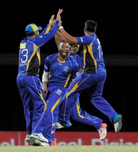  Following his 48 from 26 balls, Kieron Pollard took 2-20 to lead the Barbados Tridents to victory over the Guyana Amazon Warriors in the first game of #CPL2015. (CPL)