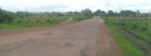 Road outside the Lethem Airstrip