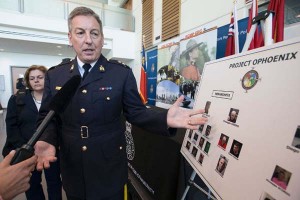  Keith Finn, superintendent of RCMP, speaking on Wednesday at a press conference. (Craig Robertson/Toronto Sun)