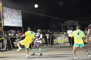 Part of the action in the Guinness ‘Greatest of the Streets’ 2015 national playoffs.  