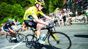 Chris Froome maintained his grip on the Tour de France yellow jersey. (Getty Images)