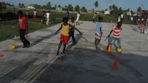 Participants going through their paces during the camp.