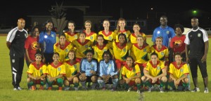 The Lady Jags pose for Kaieteur Sport following the game.