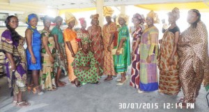 African wear which was in abundance at Police Headquarters Eve Leary.