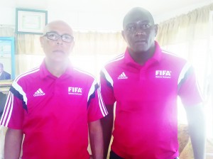 FIFA’s Referee Instructor Peter Prendergast (Left) and Alan Brown, FIFA Referee Fitness Instructor will conduct the programme. 