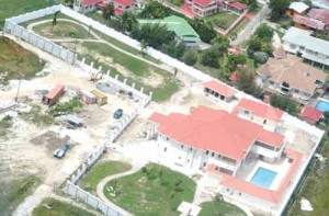 An Aerial view of Jagdeo’s mansion