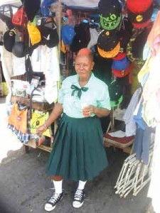Grandmother Juliet, a vendor is all dressed and ready for school. (Mondale Smith)