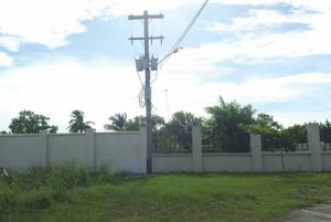 The transformers that are attached to the Pradoville Two mansion of former President Bharrat Jagdeo.