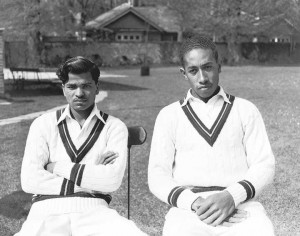 Sonny Ramadhin and Alf Valentine, England, April 1950. (Getty Images)
